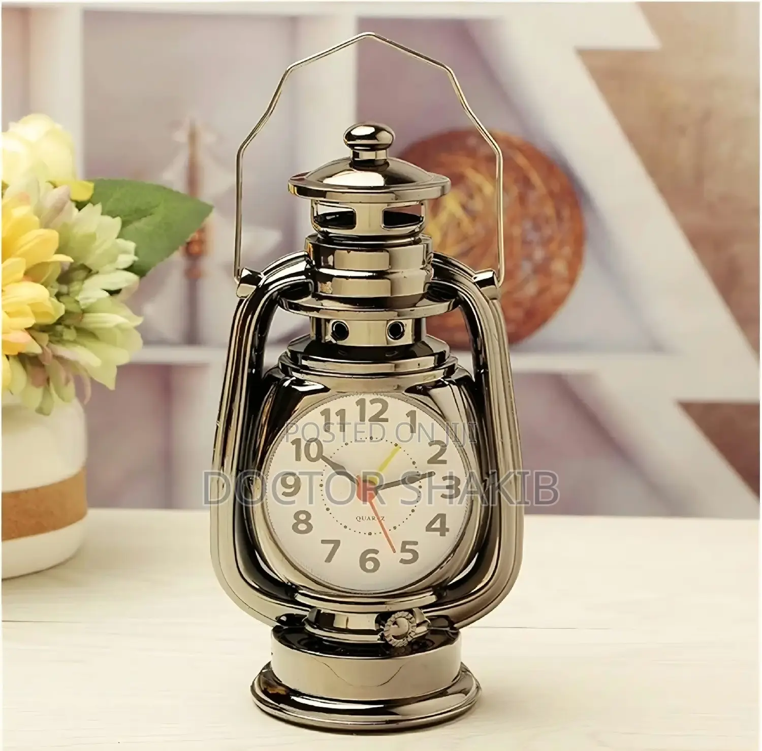 Vintage Alarm Clock Retro Oil Lamp Alarm Clock