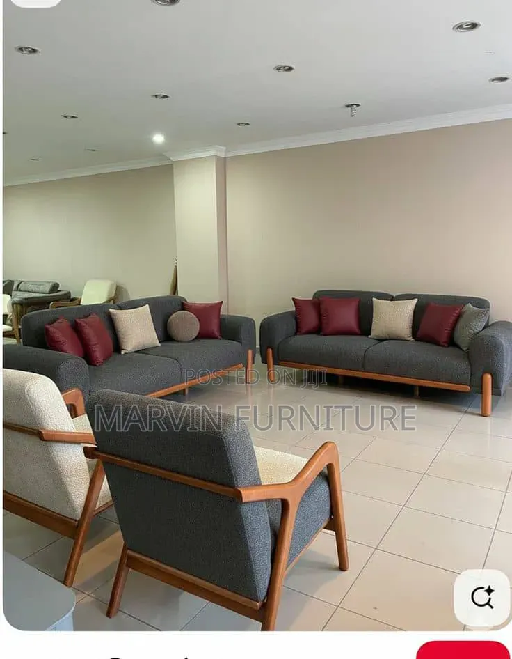 Wooden Sofa Set in Modern Design