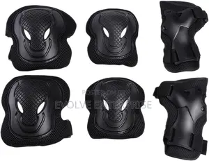 Adult Knee Pads Elbow Pads Wrist Guards Protector 6 in 1 Gear Set