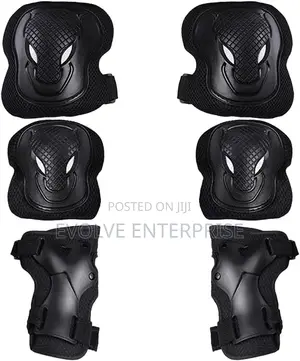 Adult Knee Pads Elbow Pads Wrist Guards Protector 6 in 1 Gear Set
