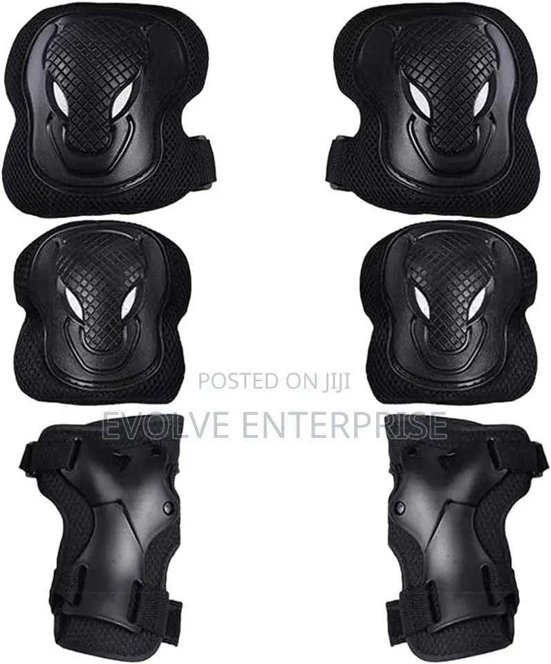 Adult Knee Pads Elbow Pads Wrist Guards Protector 6 in 1 Gear Set