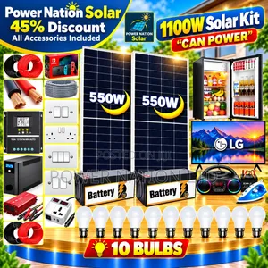 1100w Massive Clean Energy Solar System Full Kit