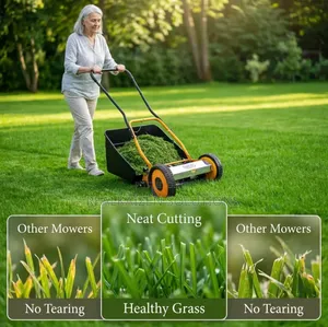 Denamrk GINGE Manual Push Reel Lawn Mower With Metallic Gears