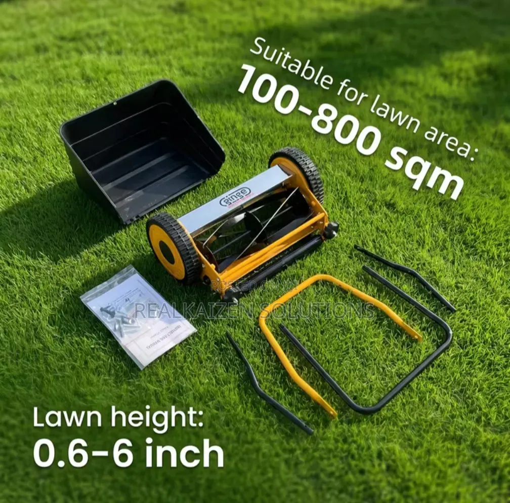 Denamrk GINGE Manual Push Reel Lawn Mower With Metallic Gears