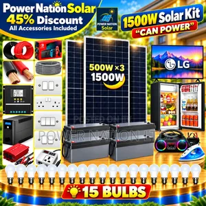 1500w Massive Clean Energy Solar System Full Kit