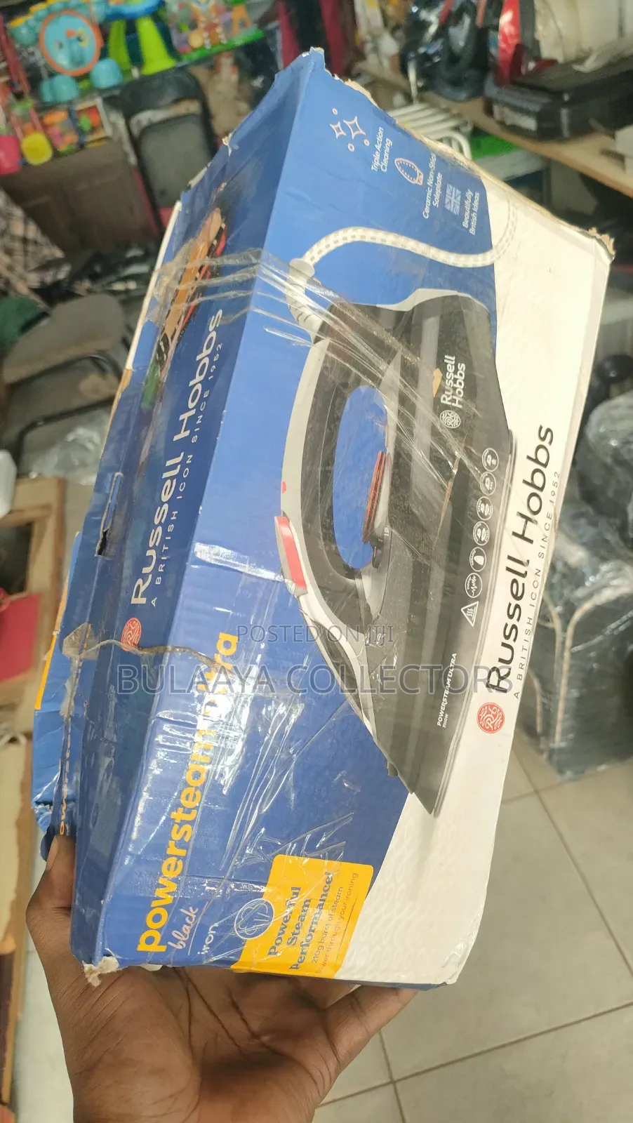 UK Used Russell Hobbs Powersteam Ultra 3100W Steam Iron.