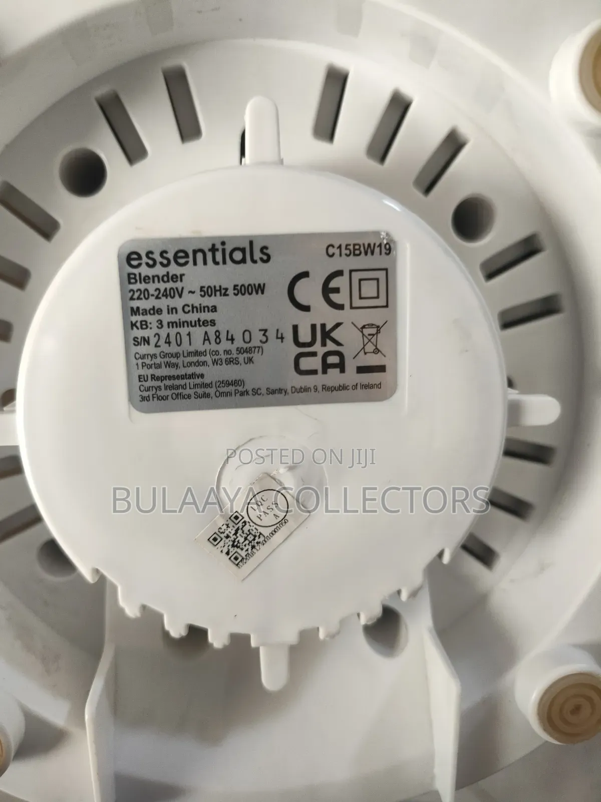 Uk Used 500w Essentials C15bw19 Blender, 1.5l.