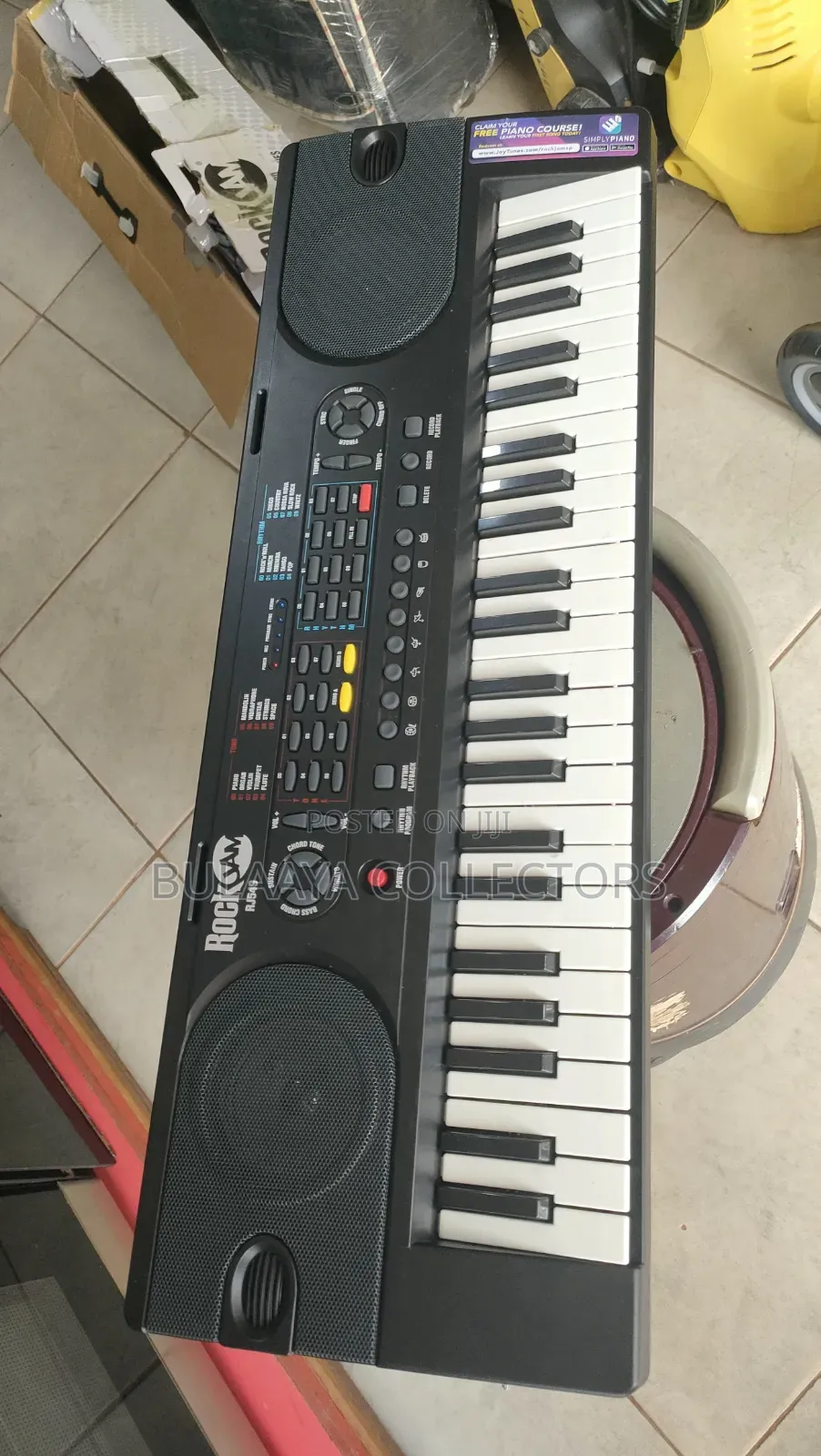 UK Used RockJam RJ549, Compact 49-Key Portable Electronic Keyboard.