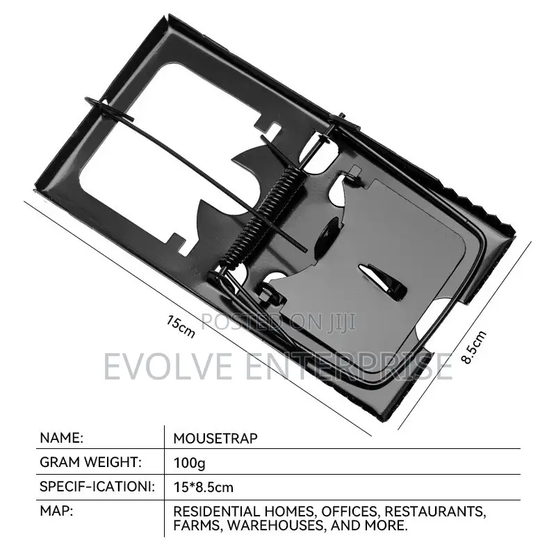 2PCS Heavy Duty Metal Mouse Traps