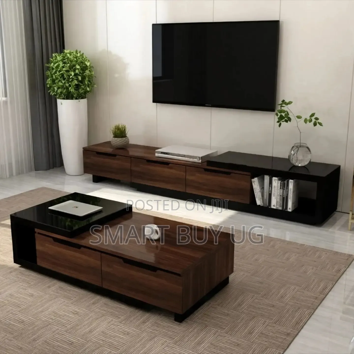 TV Stand/Center Tables/White Center Table/TV Stand Unit 7ft Brown