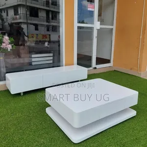 TV Stand/Center Table/White TV Stand/Classic Center Table 6ft White