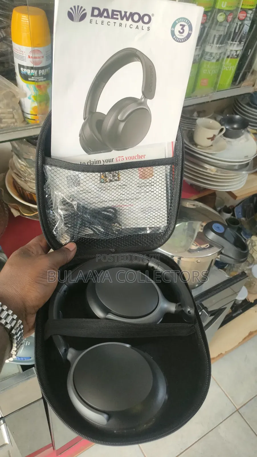UK Daewoo Sonic Beat Pro Wireless Headphones.
