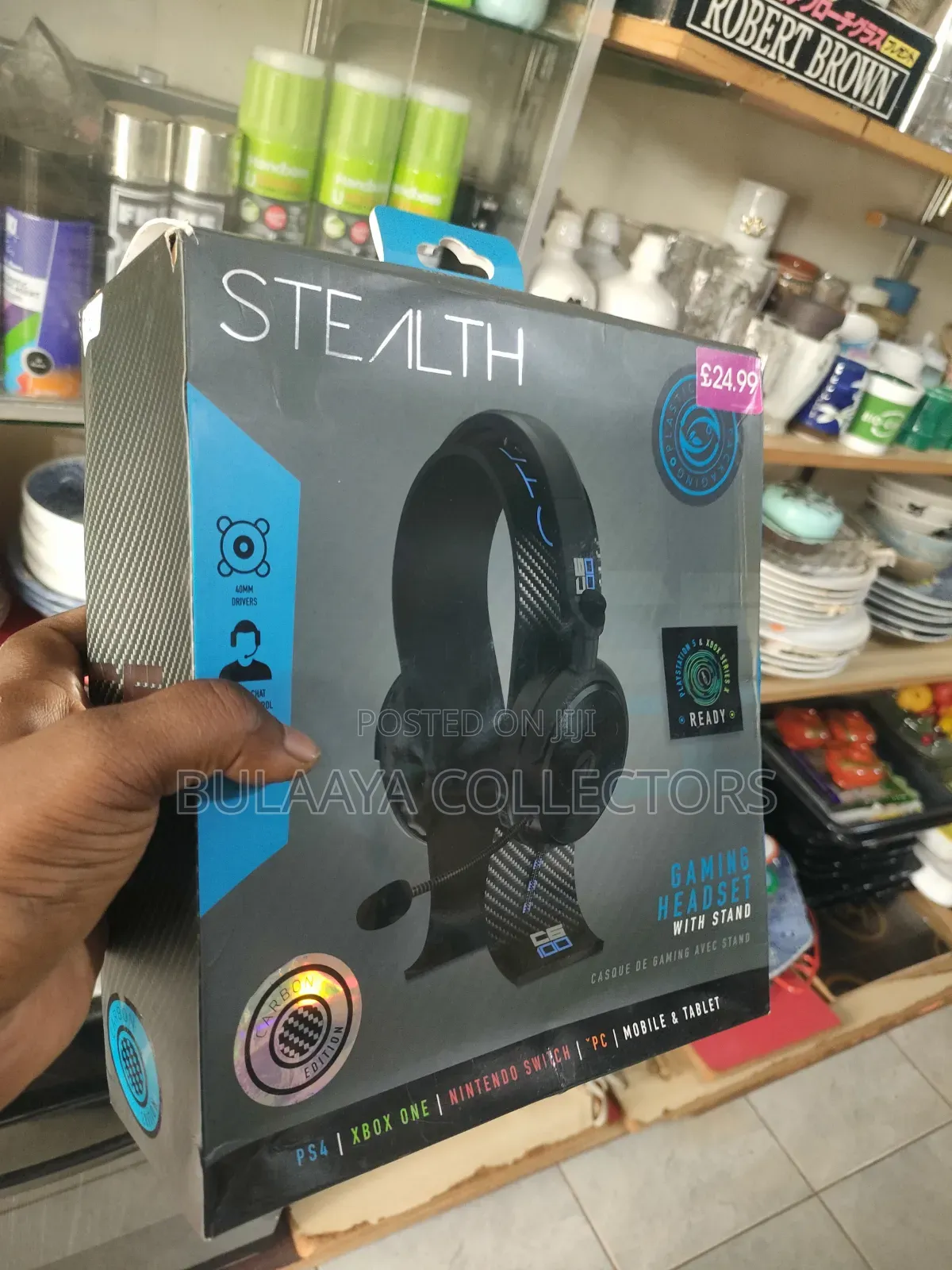 UK Stealth C6-100 Gaming Headset With Stand.