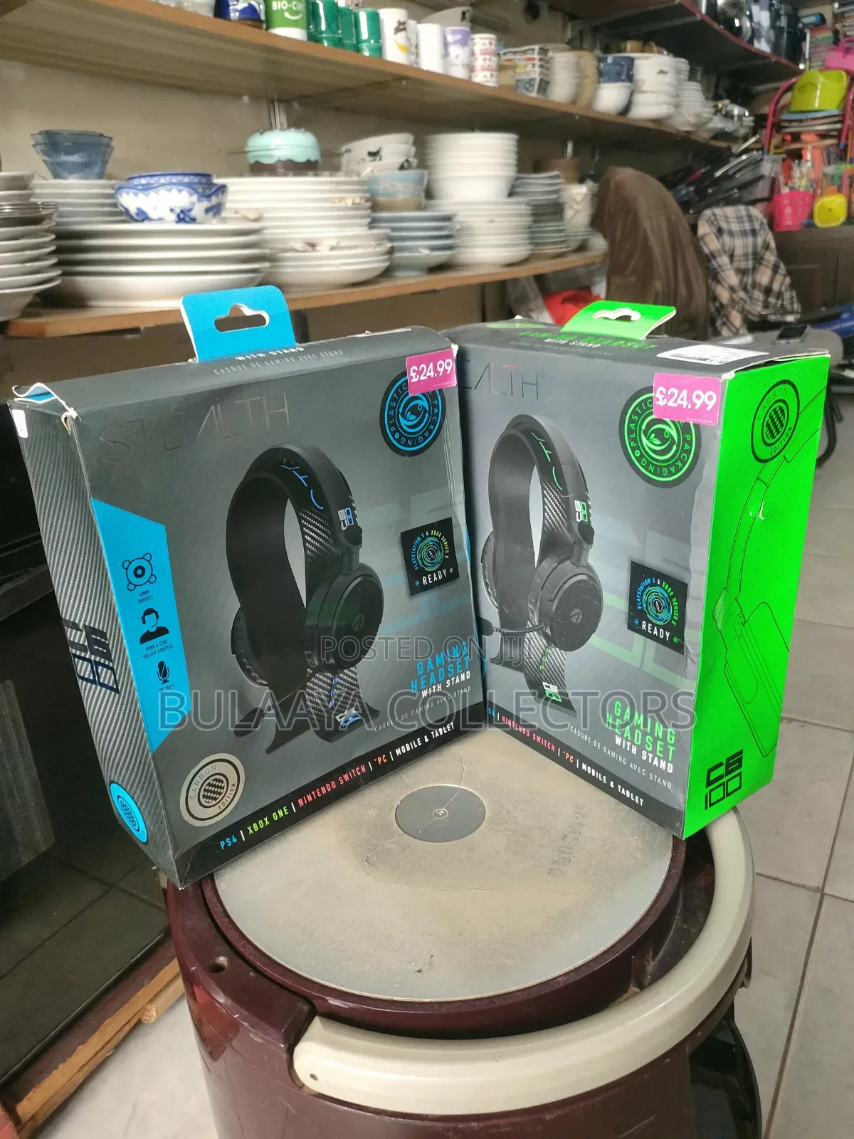 UK Stealth C6-100 Gaming Headset With Stand.