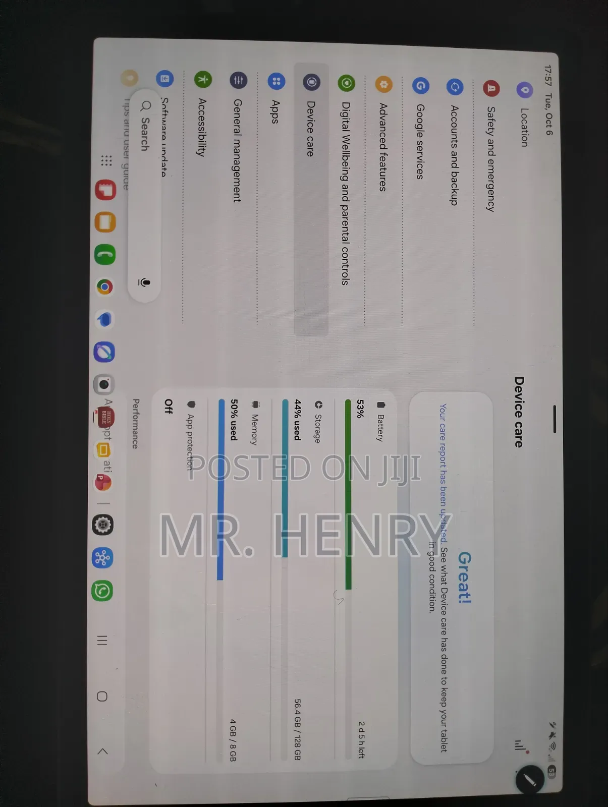 Samsung Galaxy Tab S9 128 GB Black