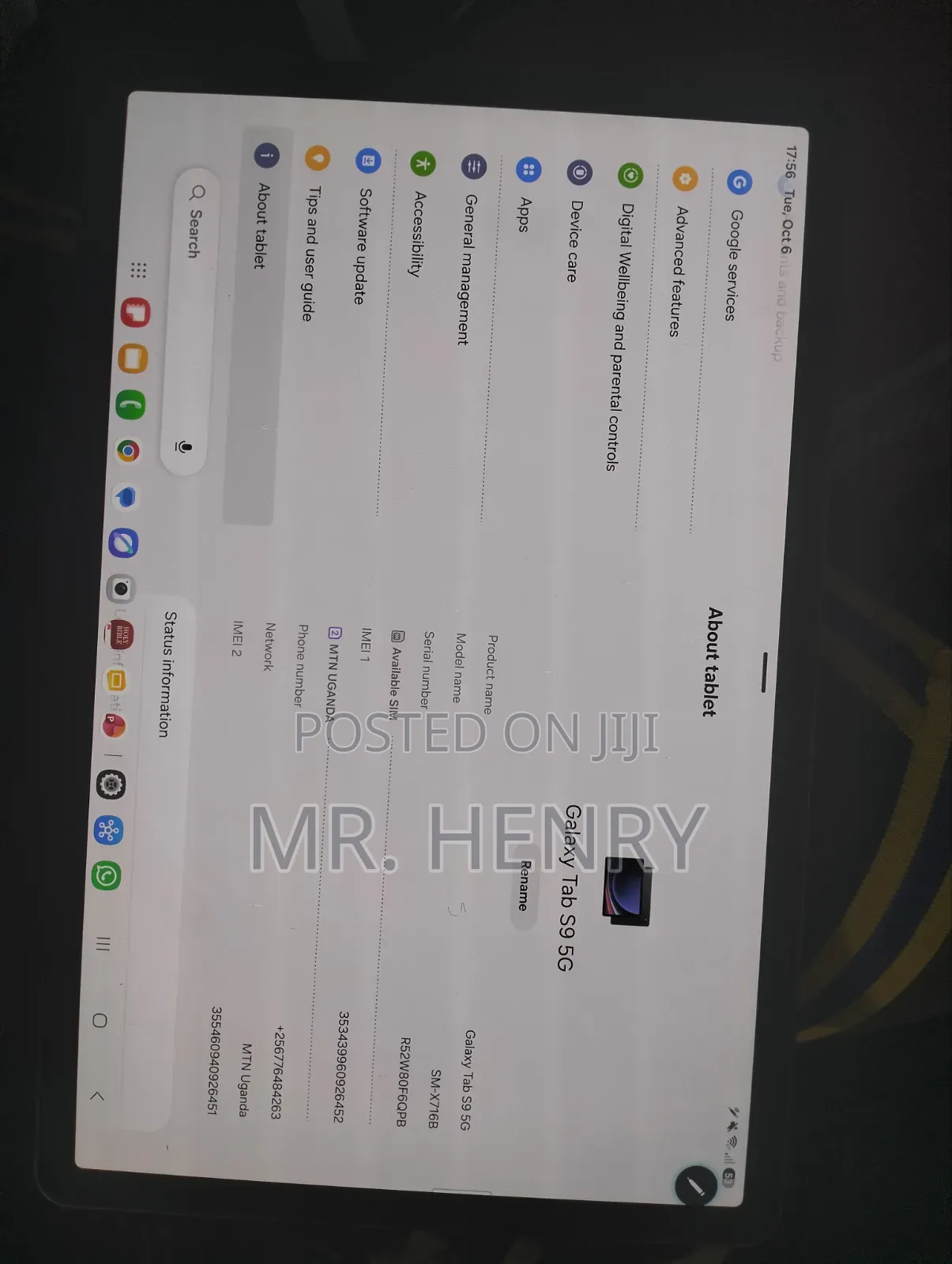 Samsung Galaxy Tab S9 128 GB Black