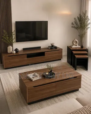 TV Stand/Center Table/White TV Stand/Classic Center Table 1.2m Brown
