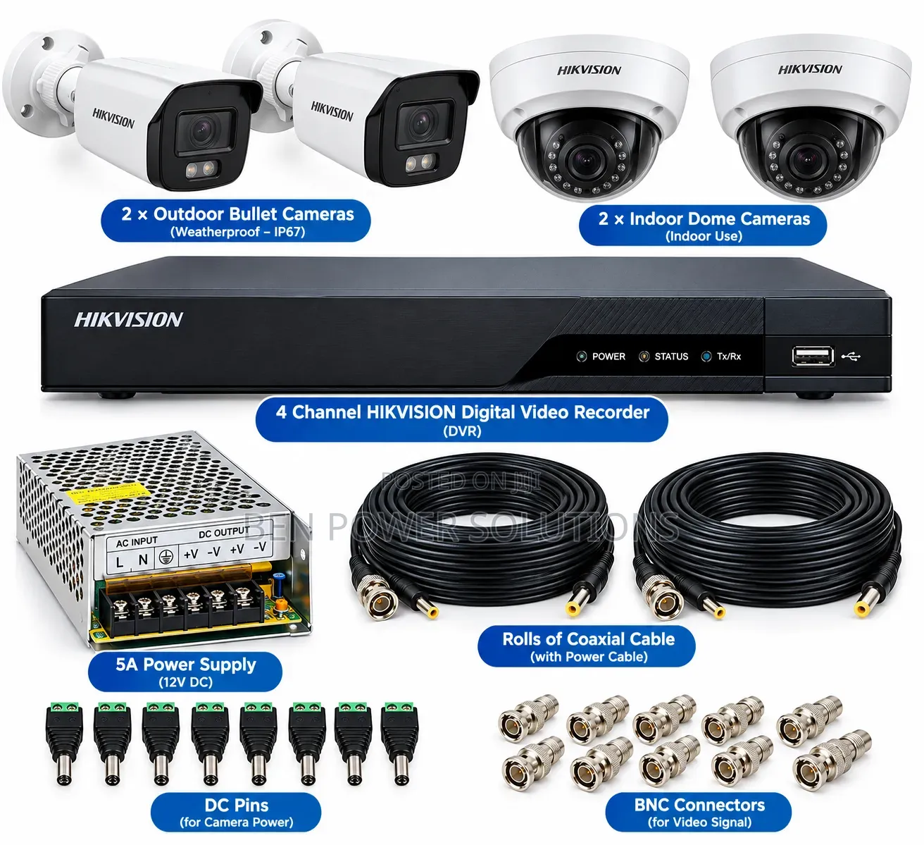 4Channel HIK Vision Camera System