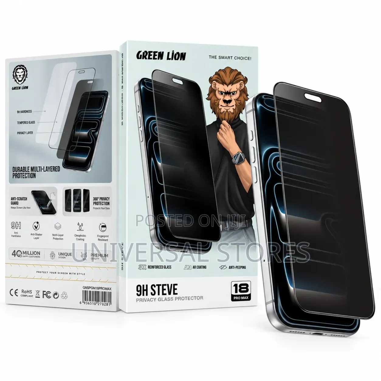 Green Lion iPhone 18 Pro Max Screen Protector