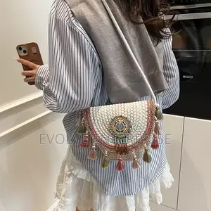 Bohemian Beaded Fringe Cross Body Bag Retro Shoulder Bag Ethnic Beach
