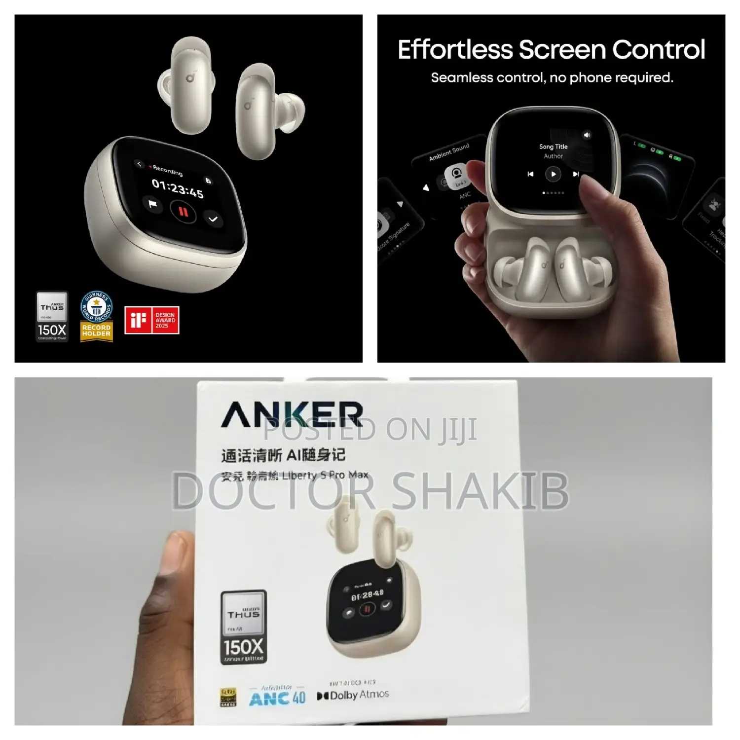 Anker Soundcore Liberty 5 Pro Max Wireless Earbuds.