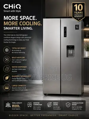 CHiQ Side by Side Refrigerator Features 800L