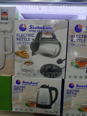 Simbaland Electric Kettle GK-119S (1.8L, Stainless Steel).