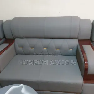 Sofa Premium 6 Seater Leather Brown