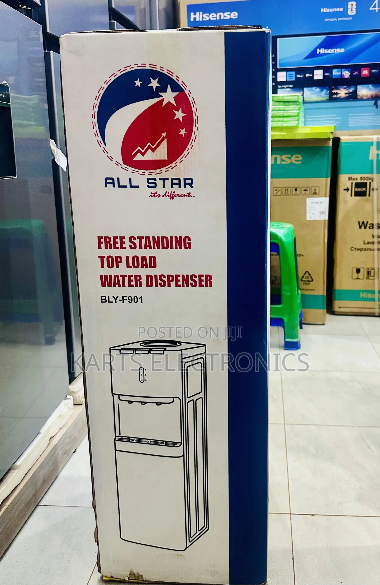 All Star Free Standing Top Load Water Dispenser