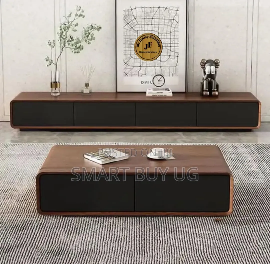 . TV Stand + Center Table Combo Wooden Living Set Ct731