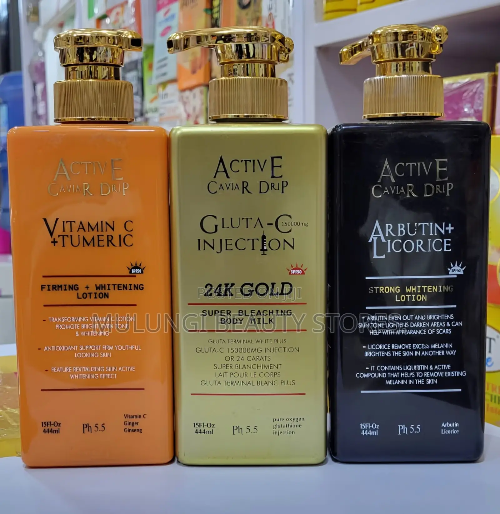 Active Caviar Drip Lotion (444ml Each) Featuring SPF 50:
