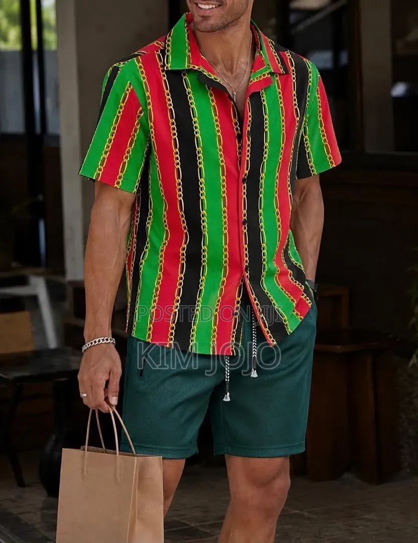 Vintage Shirt and Shorts Set