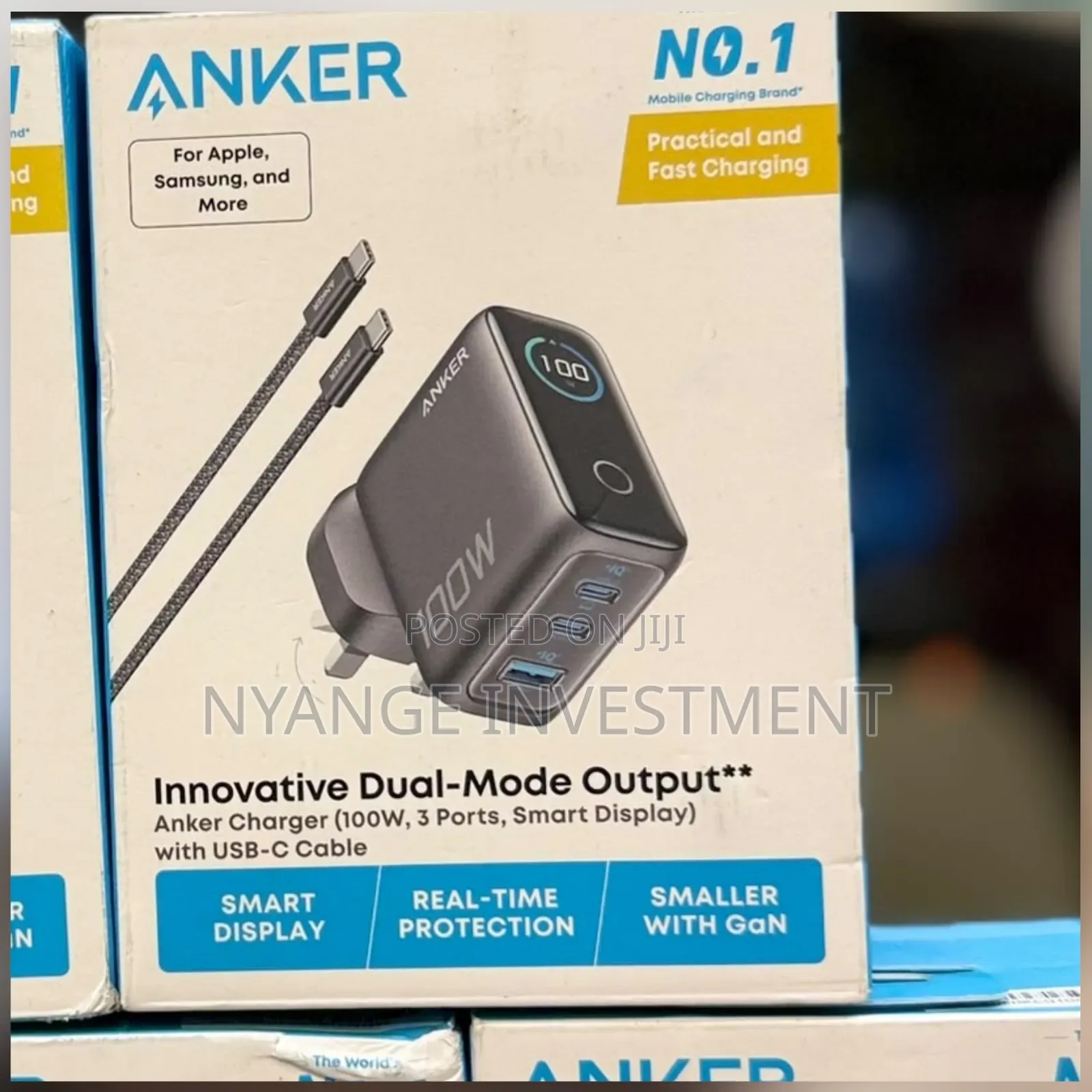 Anker 100W 3-Port USB-C Fast Charger