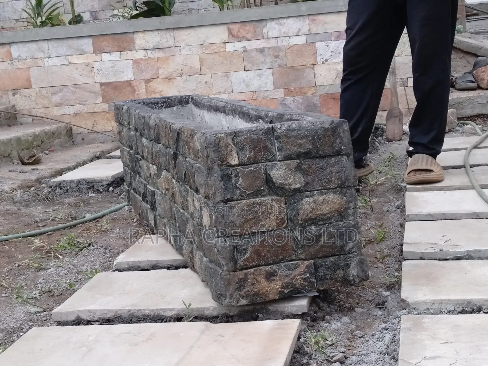 Stone Slate Flower Pots/Stone Cladding