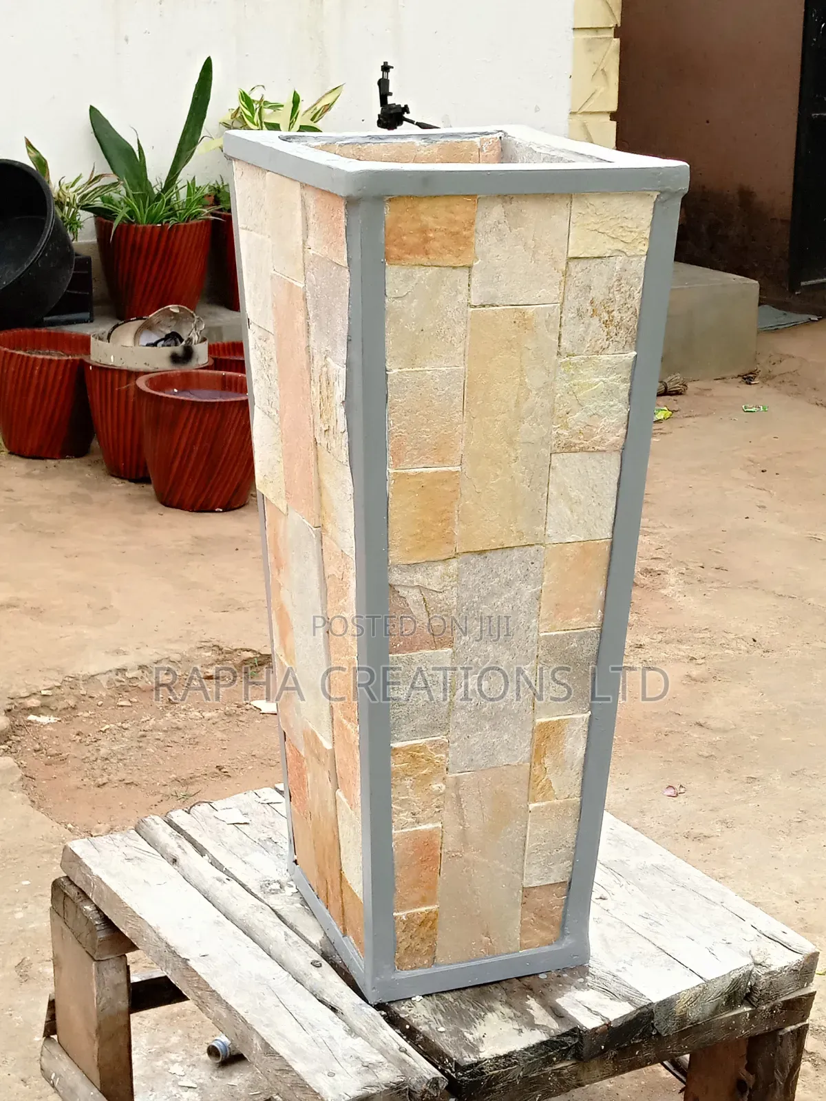 Stone Slate Flower Pots/Stone Cladding
