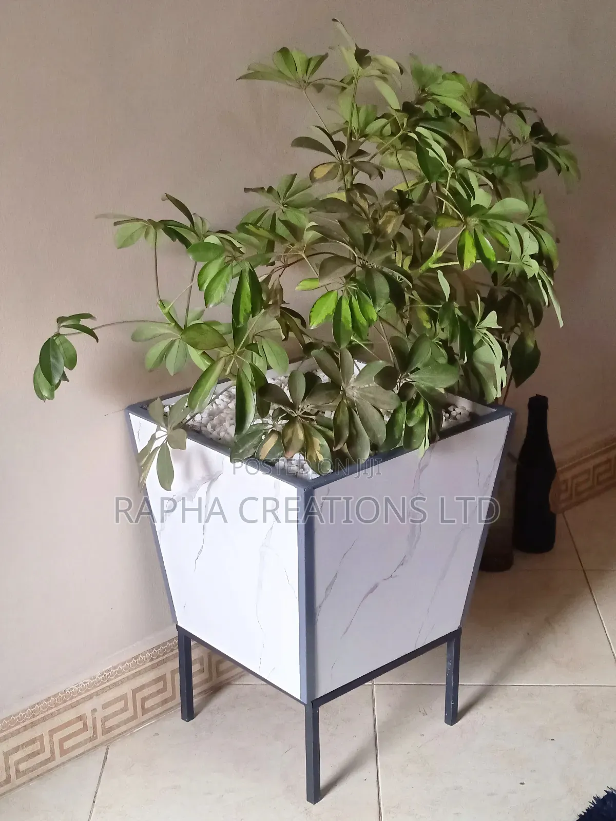 Square Ceramic Tile Flower Pots