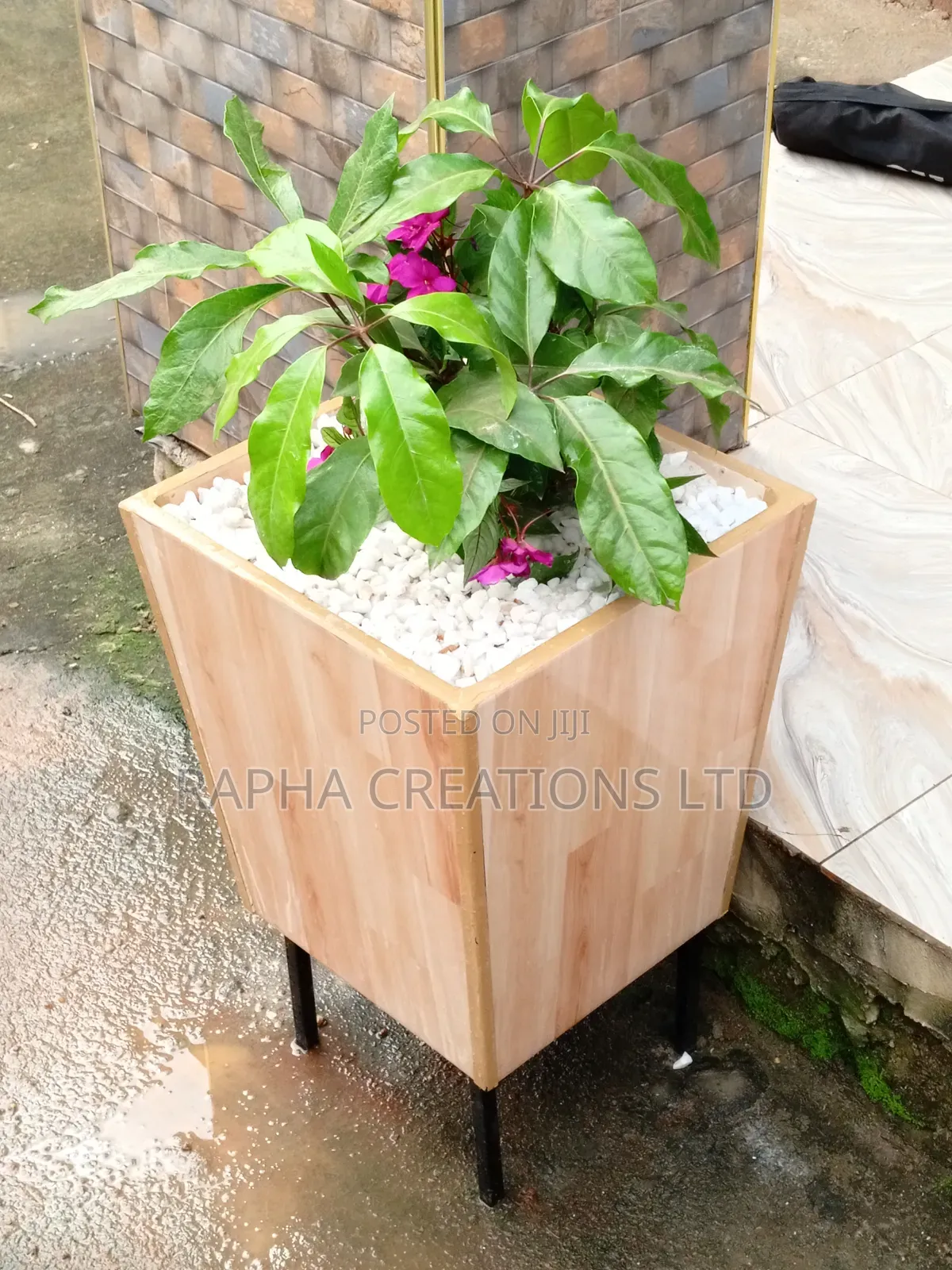 Square Ceramic Tile Flower Pots