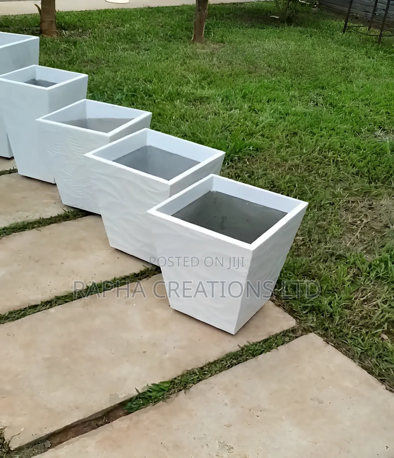 Square Ceramic Tile Flower Pots