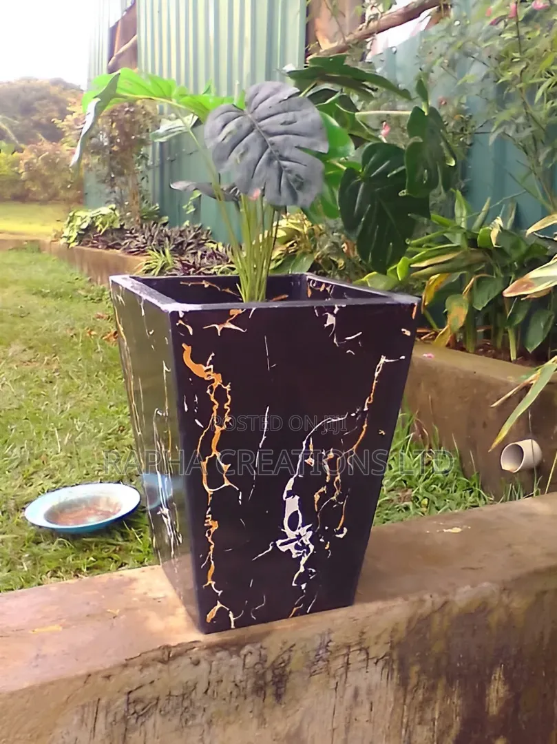 Square Ceramic Tile Flower Pots