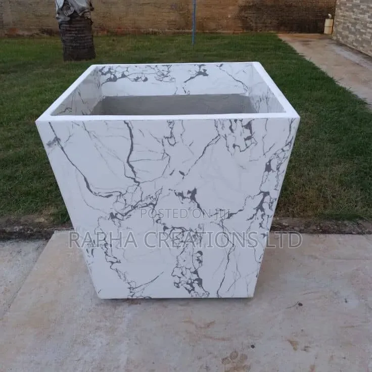 Square Ceramic Tile Flower Pots