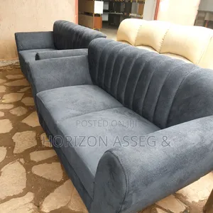 Fabric Sofa 5 Seater Gray