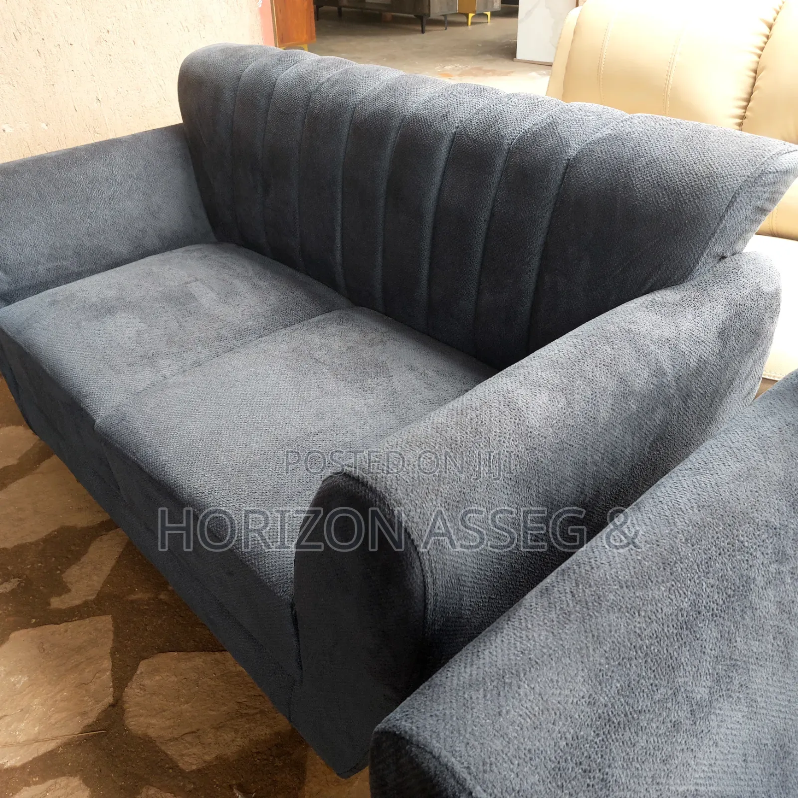 Fabric Sofa 5 Seater Gray