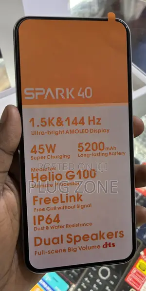 New Tecno Spark 40 128 GB White