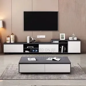 TV Stand/Center Table/Gray TV Stand/Classic Center Table 6ft Gray