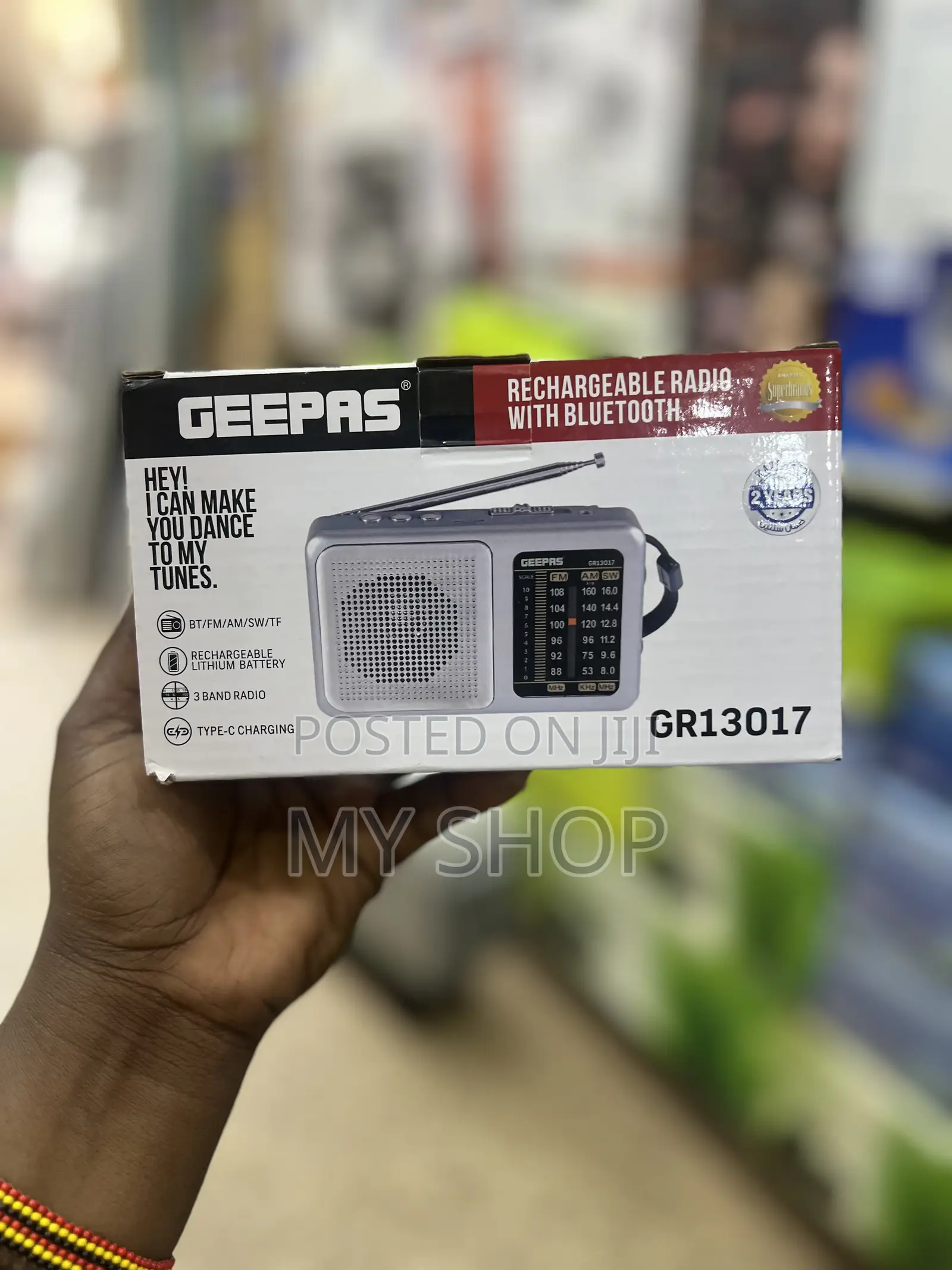 Geepas Rechargeable Radio With Bluetooth