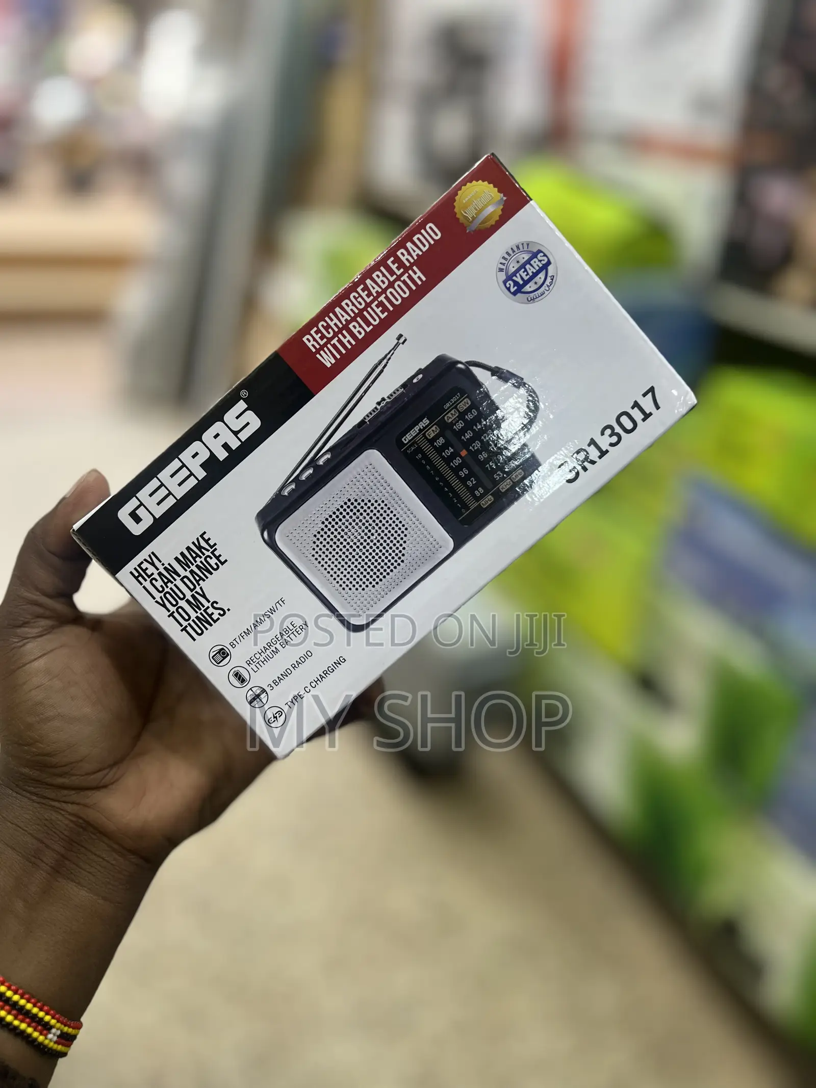 Geepas Rechargeable Radio With Bluetooth