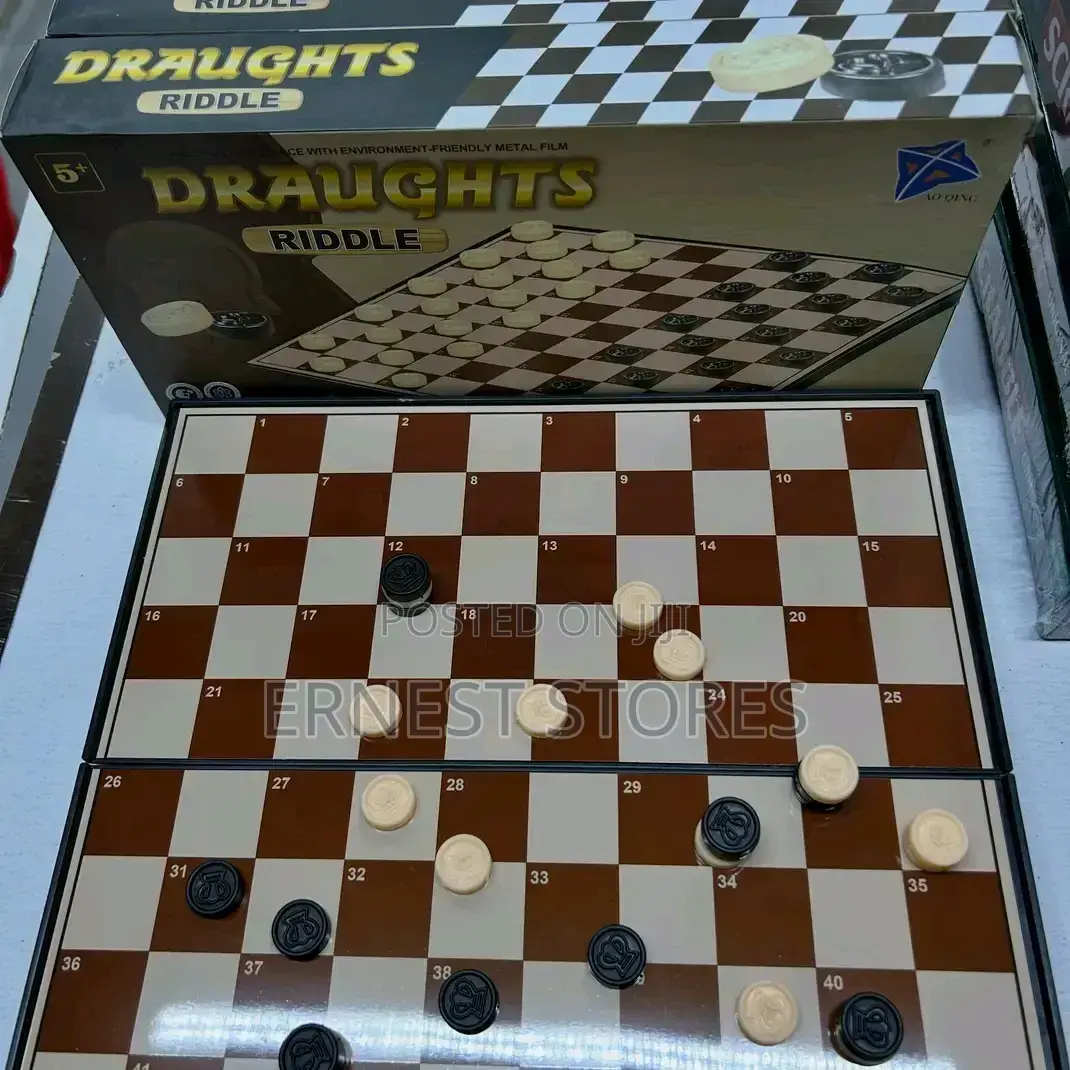 Draughts Riddle Game