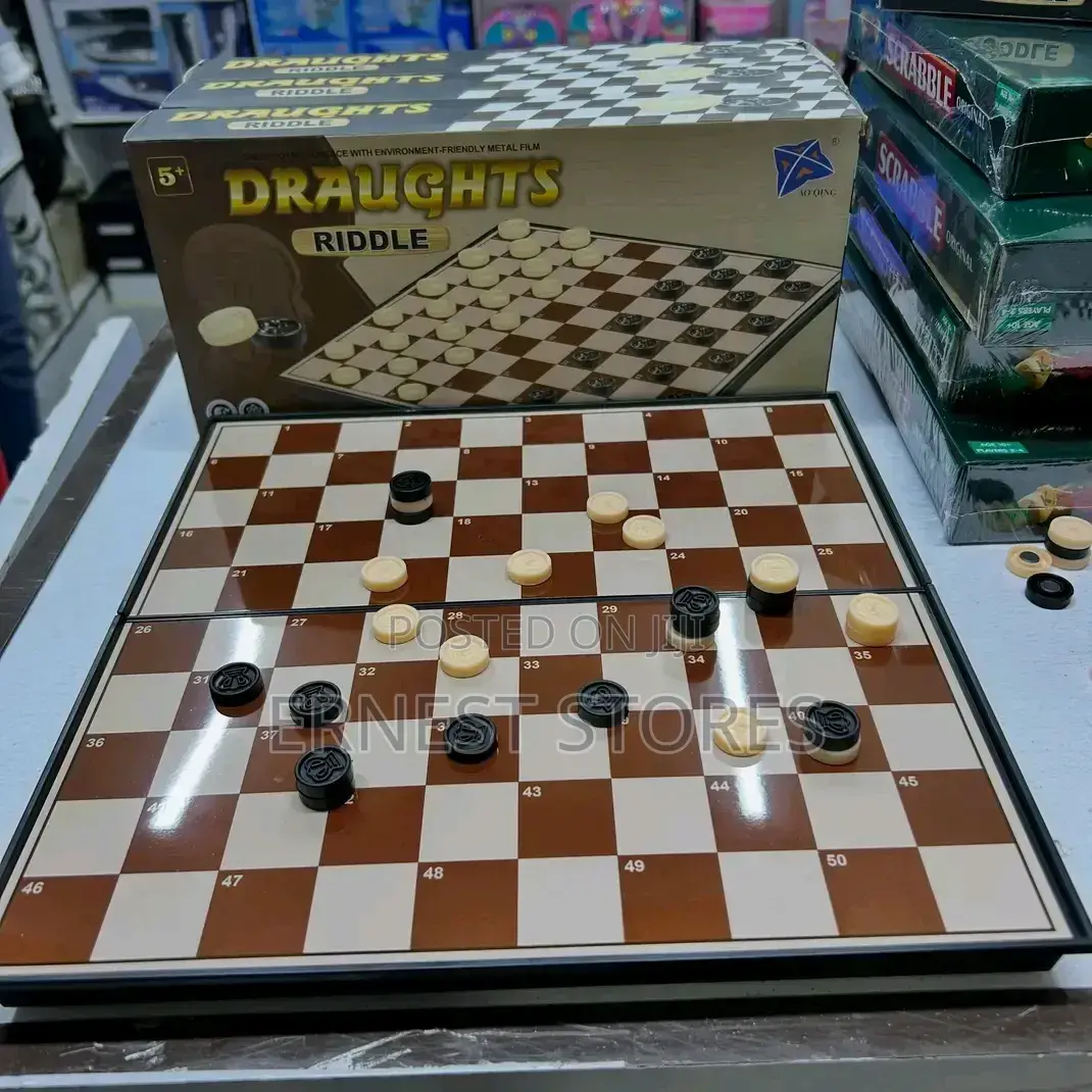 Draughts Riddle Game