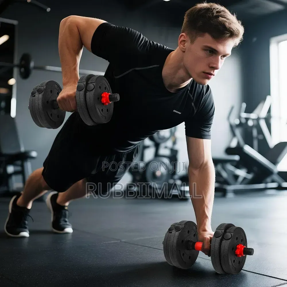 Adjustable Plastic-Coated Fitness Dumbbell (1.5, 2Kg)