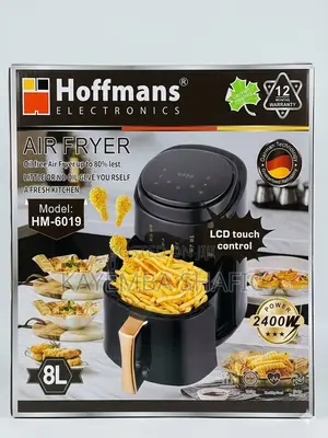 Brand New Hoffmans 8L Digital Air Fryer 2400W (HM-6019) Black
